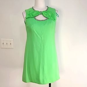 Beautiful sixties green vintage dress